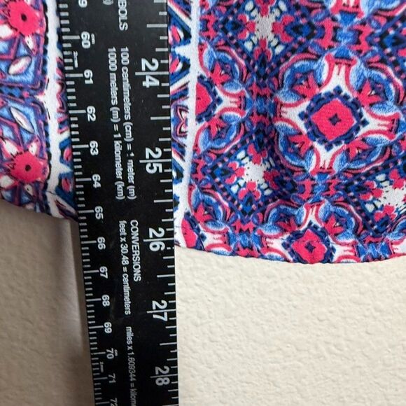 Violet + Claire Tank Top Women's Small V-Neck Sleeveless Printed Colorful Shirt - Picture 5 of 8